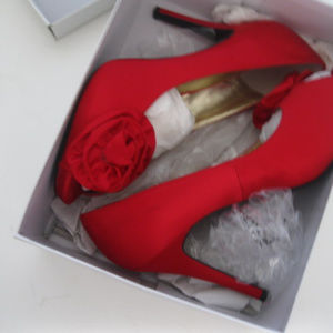 Nine West Lilyao Red Stiletto Formal Pump 11
